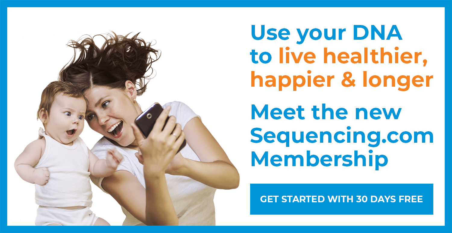 Use your DNA to live healthier, happier and longer with the Sequencing.com Membership Program.